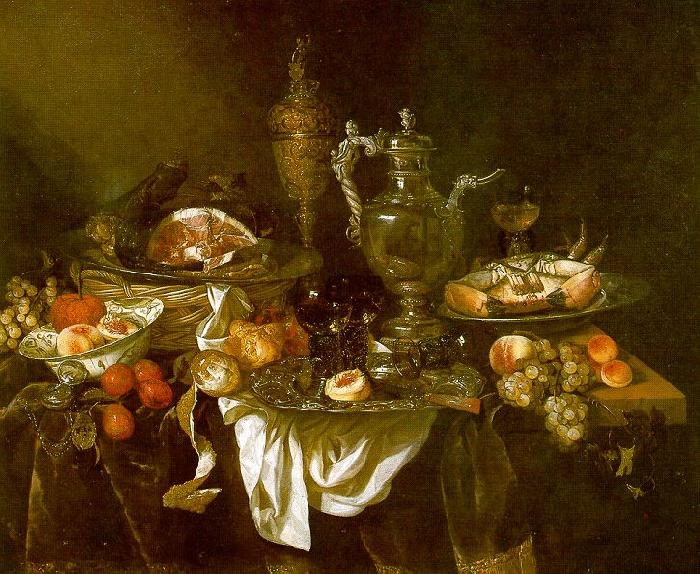 Abraham Hendrickz van Beyeren Banquet Still Life oil painting image
